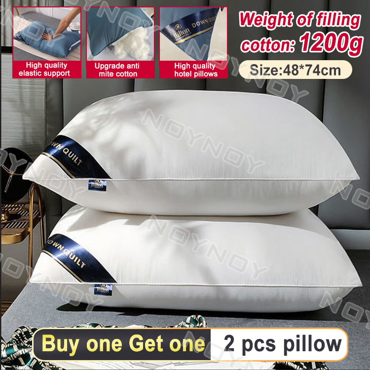 Pillow Authentic Premium Hilton Hotel Pillow 1200g fiber pillow high