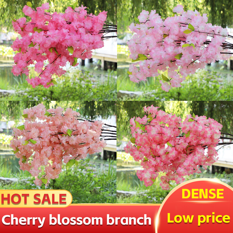 1 Bunch Simulation Cherry Blossom Branch Fake Cherry Blossom Flower