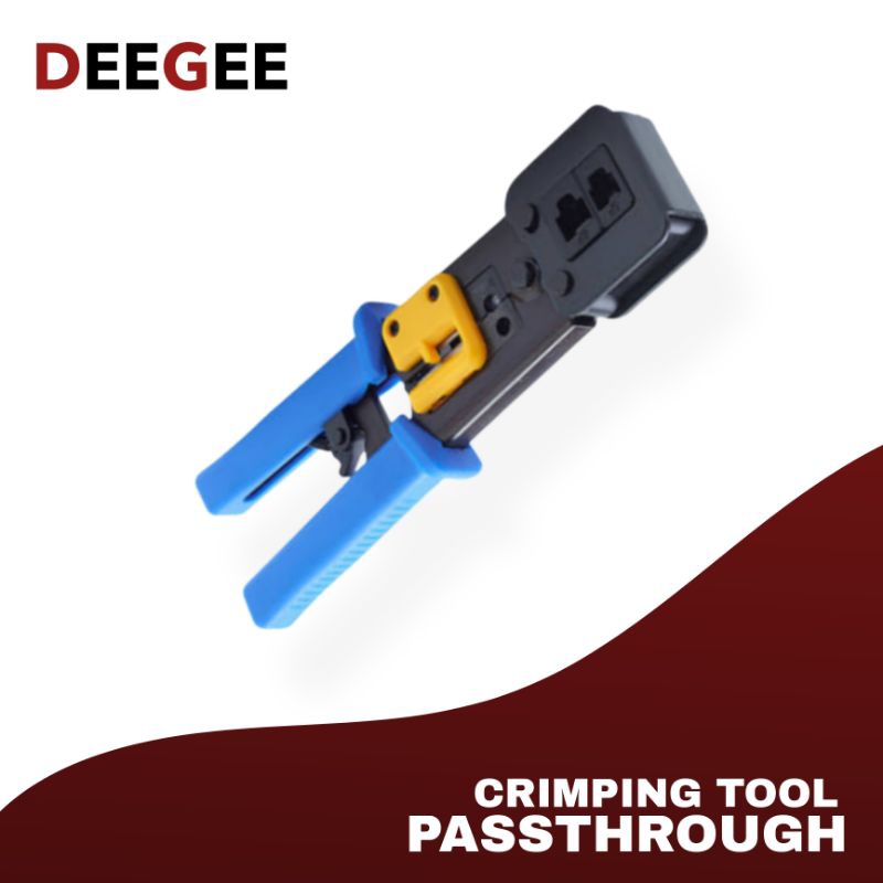 Ez Crimping Tool Connector Network Cable Crimping Tool For Ez Cat6 Rj45 Shielded Pass Through 4446