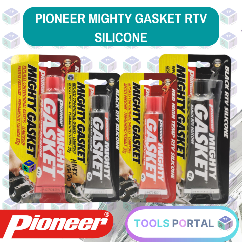 Pioneer Mighty Gasket RTV Silicone Black Red Shopee Philippines