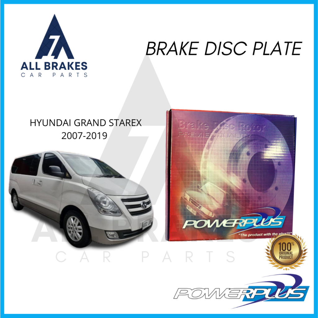 Powerplus Rotor Disc Brake Plate Front for Hyundai GRAND STAREX 2007 ...