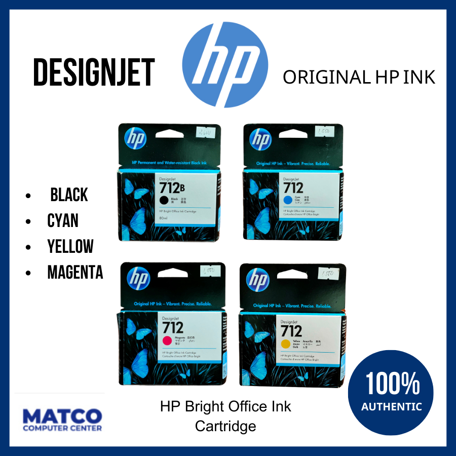 Inchiostro A Getto Per Stampanti Professionali 4PC * 100ML HP712 ...