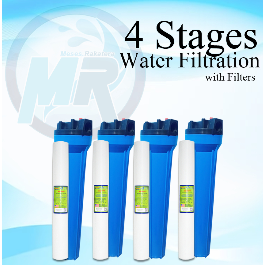 4 Stage Water Filtration Complete Set with Free Filters - Nawasa ...