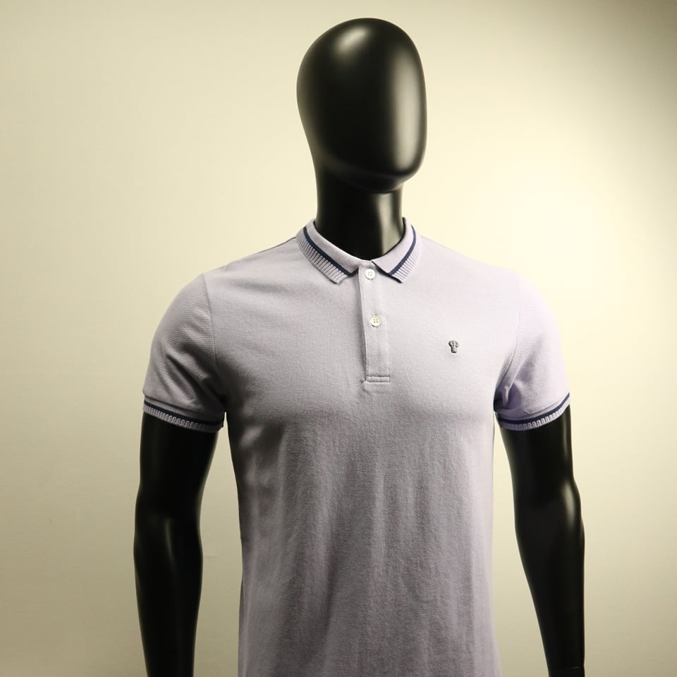 COLLEZIONE C2 23RT1K030 LILAC Pique Polo Shirt Men Custom Fit Key logo Filipino Made Shopee Philippines