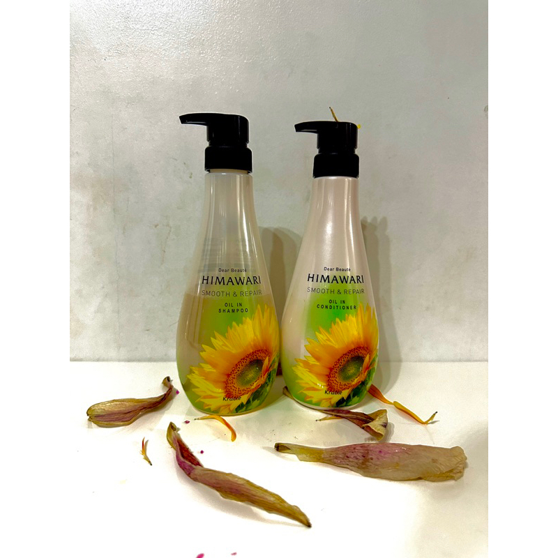 HIMAWARI KRACIE Smooth & Repair Oil in Shampoo & Conditioner 500ml