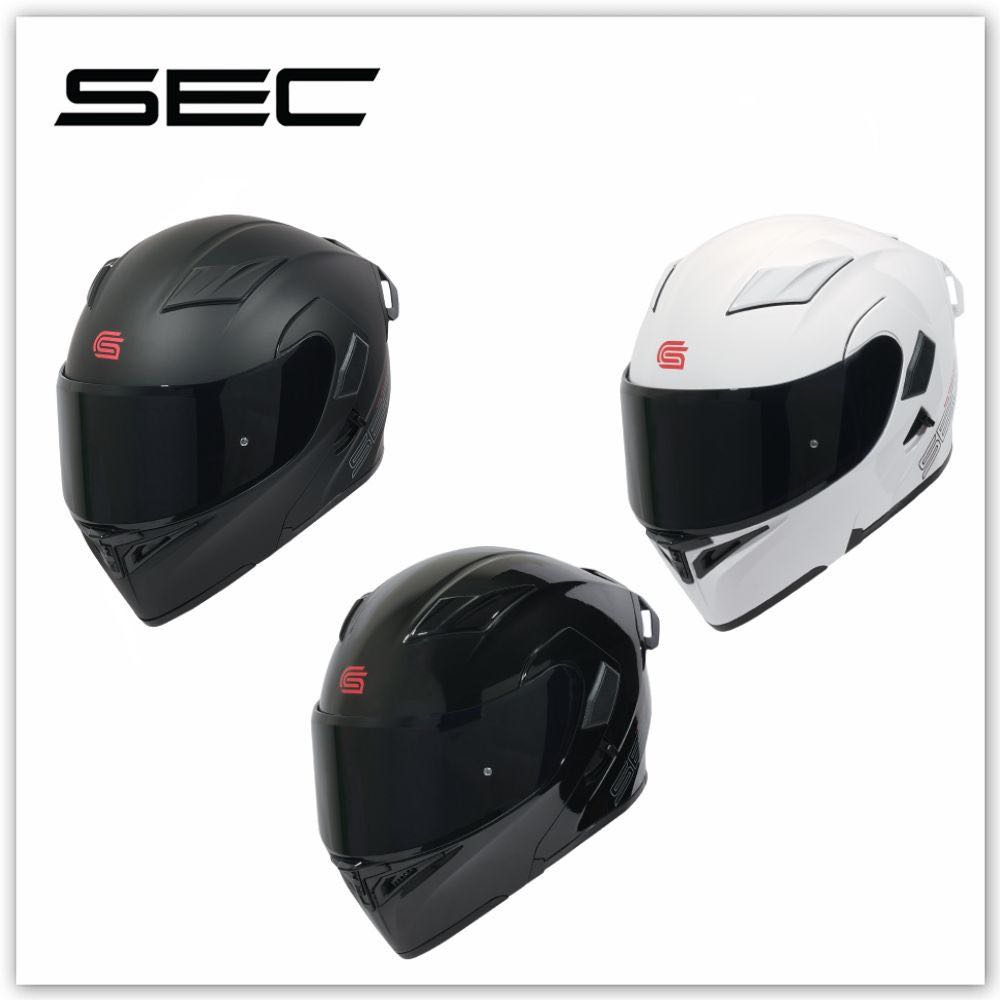sec whirlwind modular dual visor helmet with FREE EXTRA CLEAR LES