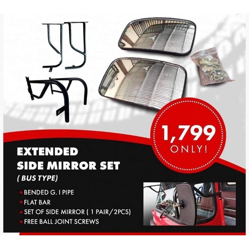 Extended Side Mirror (Bus Type) | Shopee Philippines