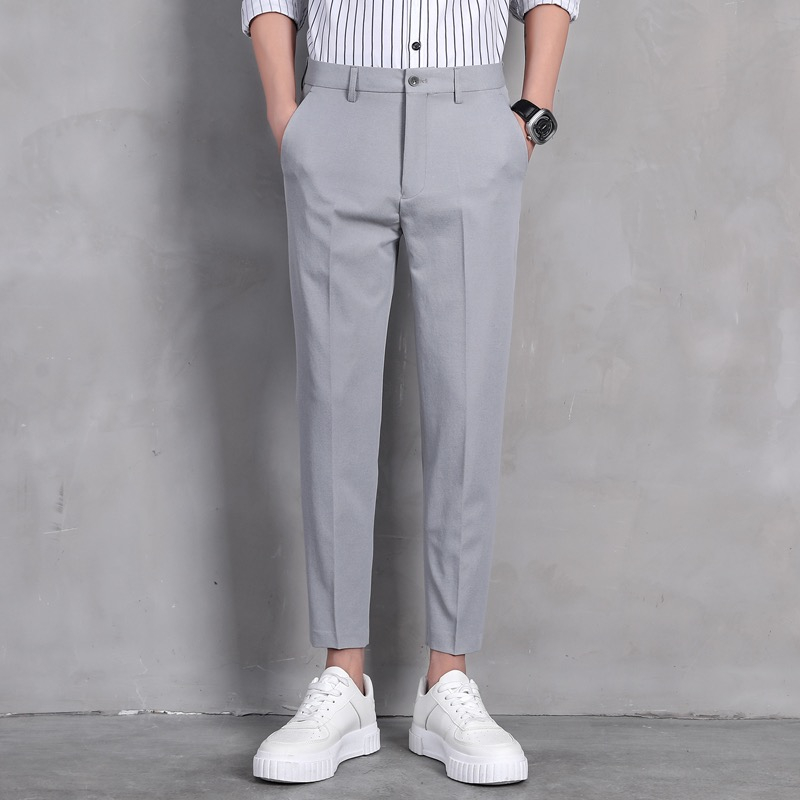 Casual Pants Korean Style Slacks For Men GRAY A903 COD | Shopee Philippines