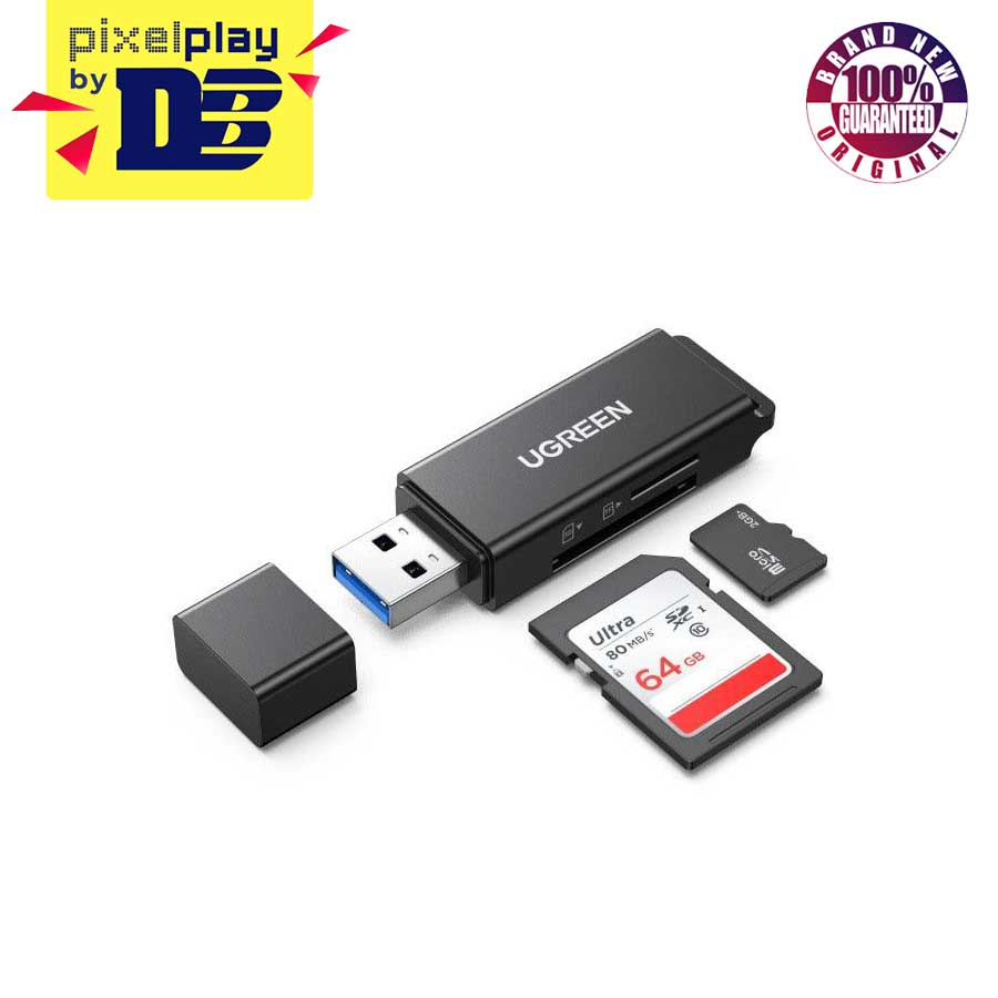 UGREEN USB 3.0 Card Reader For TF/SD (Black) (CM104/40752) | Shopee ...