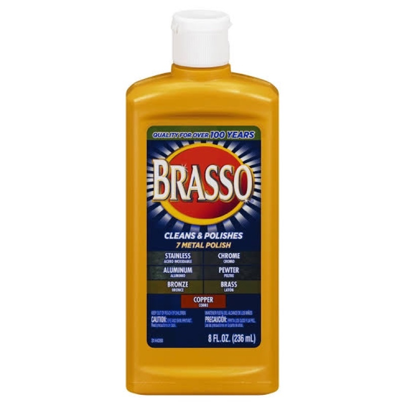 Brasso Cleans & Polishes 7 Metal Polish 236 ML {Made in USA} | Shopee ...