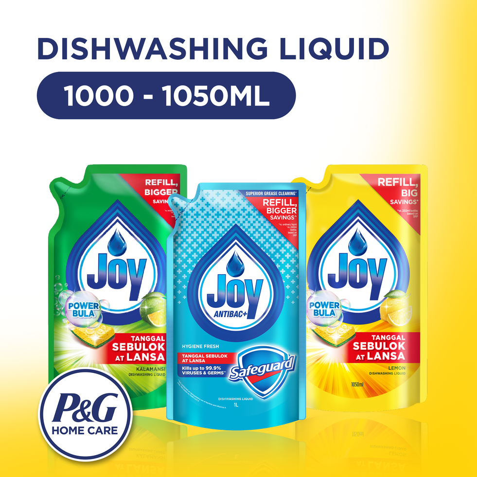 Joy Dishwashing Liquid Antibac Hygine Fresh Kalamansi Lemon 1000ml