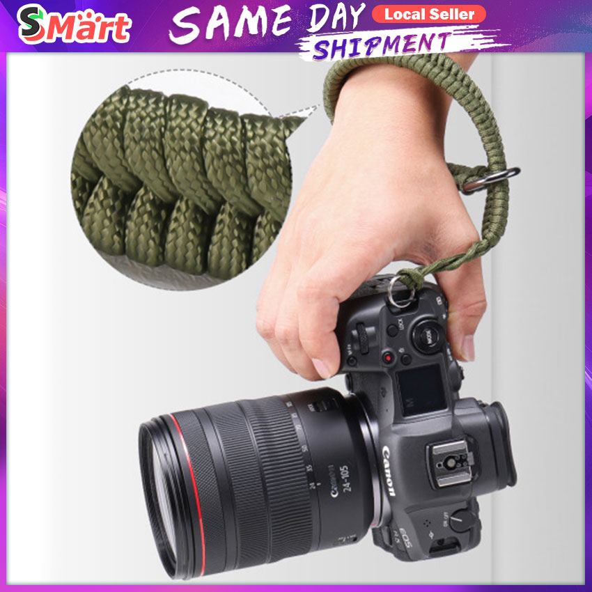 【In Stock】Strong Camera Strap Adjustable Wrist Lanyard Hand Grip Weave ...