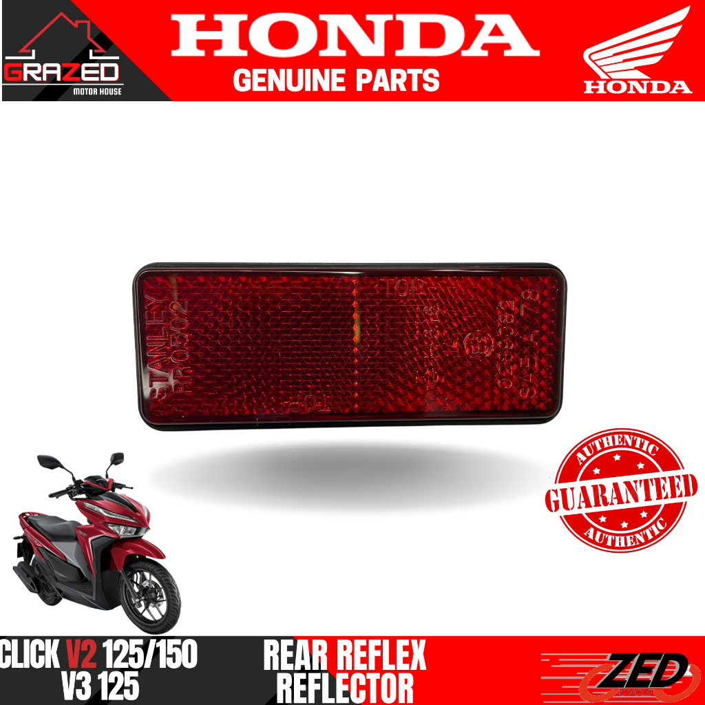 REAR REFLEX REFLECTOR for Honda Click V2 125 / 150 / V3 125 (33741-MS6 ...
