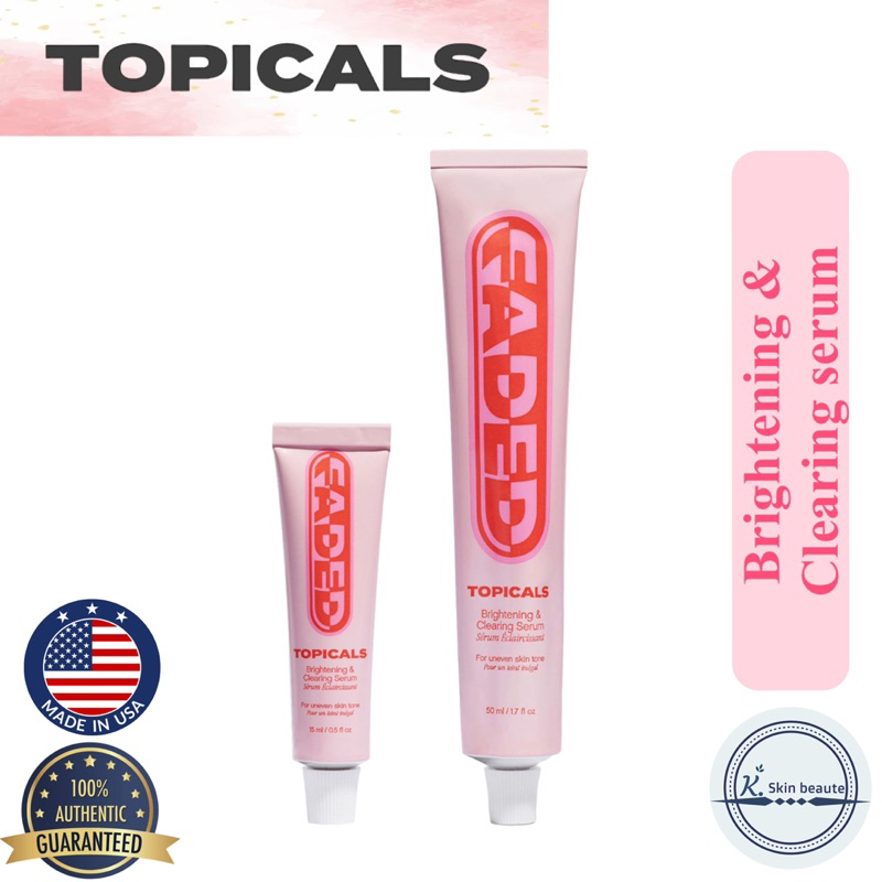 TOPICALS FADED Brightening And Clearing Serum 15ml | 50ml | Shopee ...