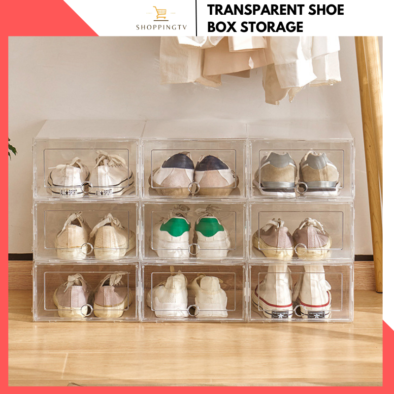 Transparent sale shoe cabinet