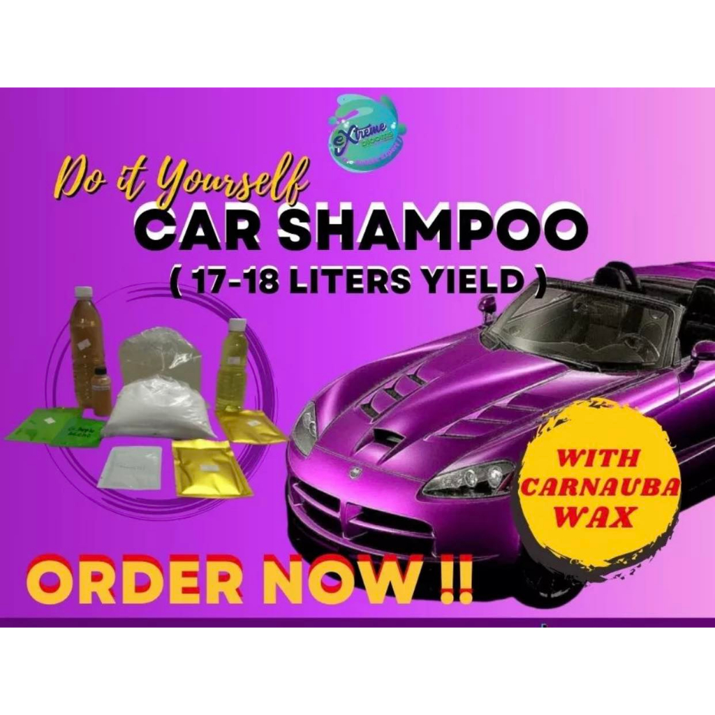 CAR SHAMPOO with carnauba wax 1718 Liters ang magagawa Super Foamy