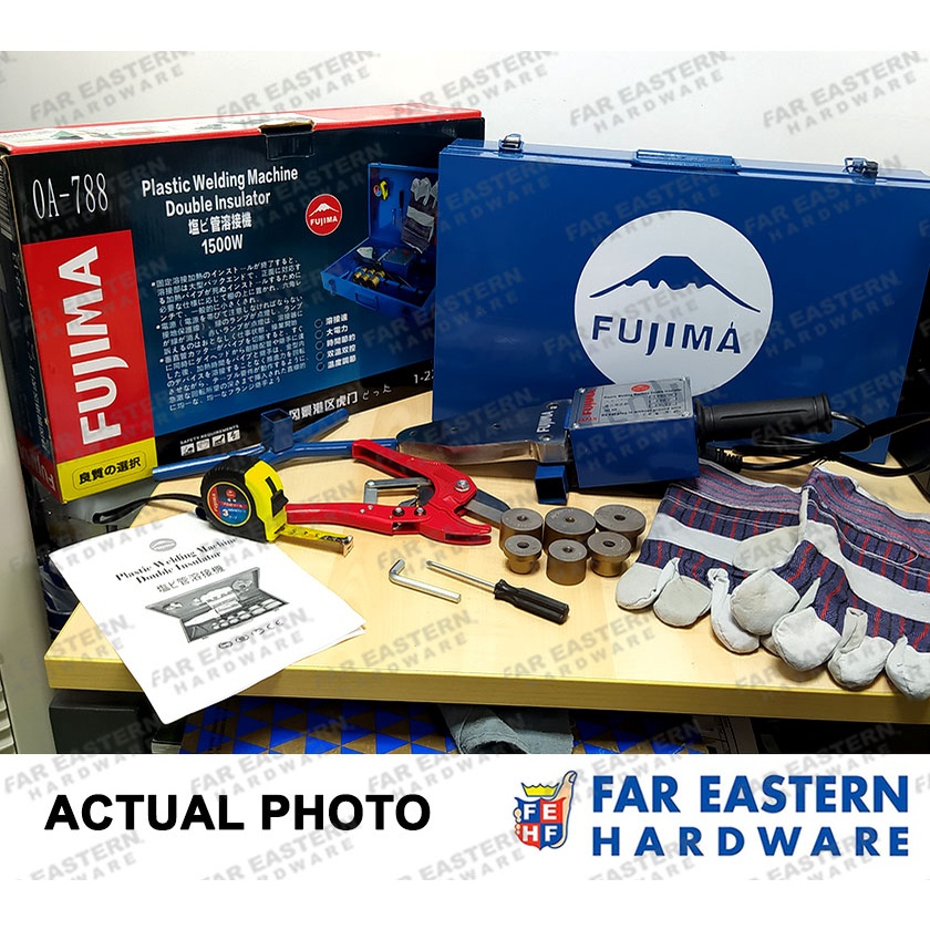 PPR PVC Pipe Fusion Welding Machine w/ Die Set 20 - 63mm FUJIMA | RIGID ...