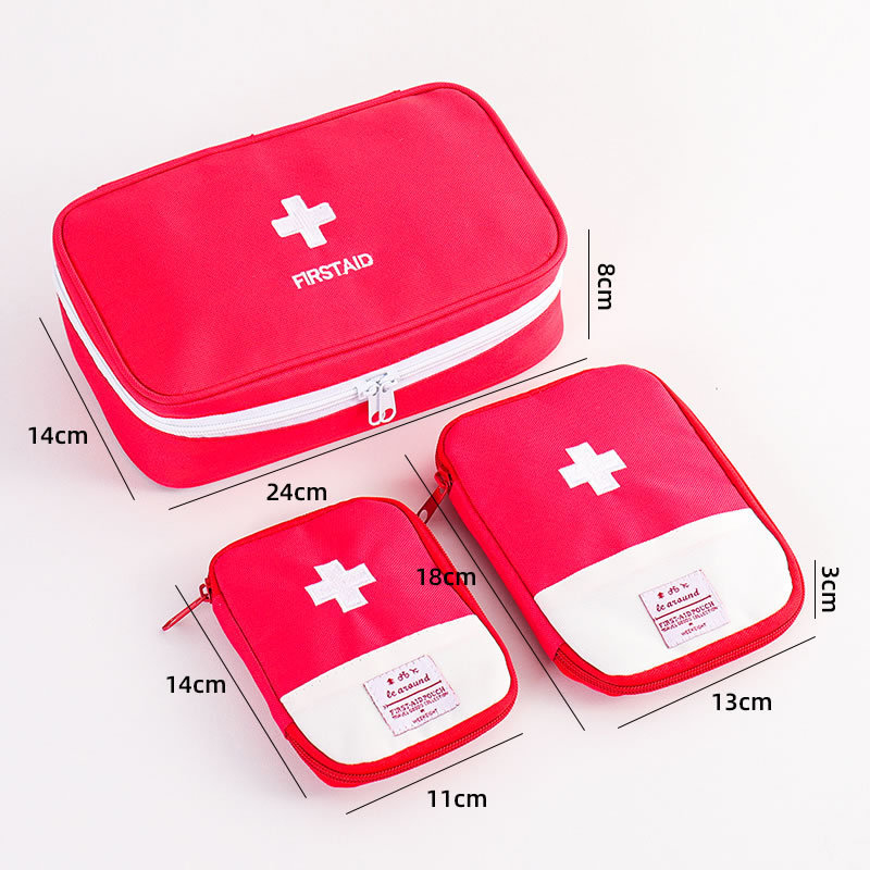 First Aid Kit Pouch Bag Camping Medical Survival Handbag Emergency