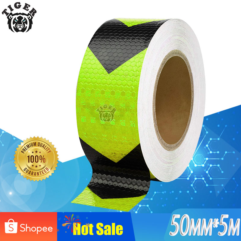 Car Reflective Warning Strip Stickers Auto Arrow Sign Tape Warning Tape ...