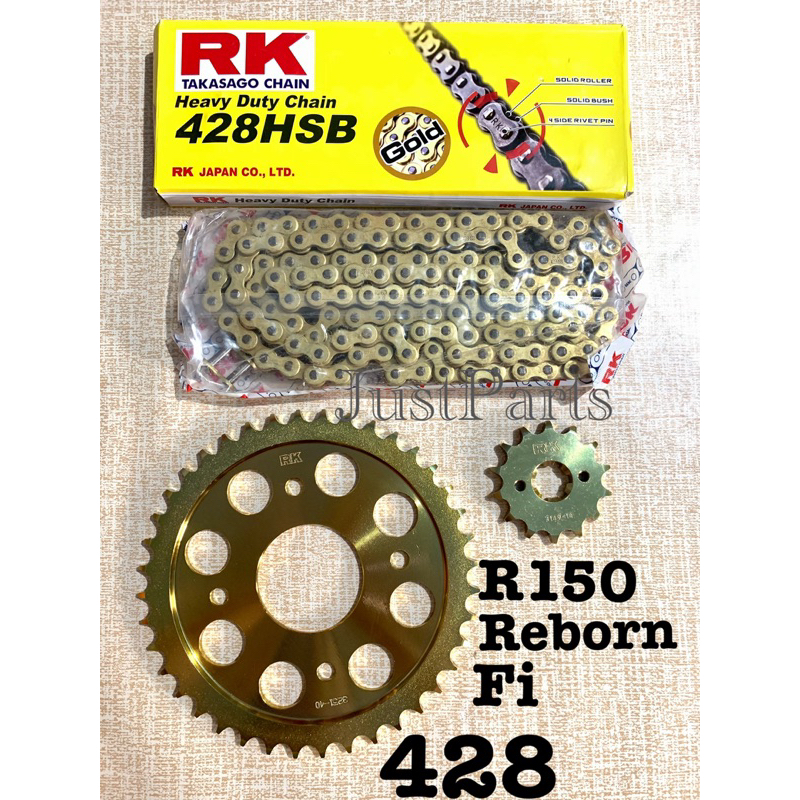 RK Takasago Sprocket and Chain Set for RAIDER150 (Reborn/FI) | Shopee ...