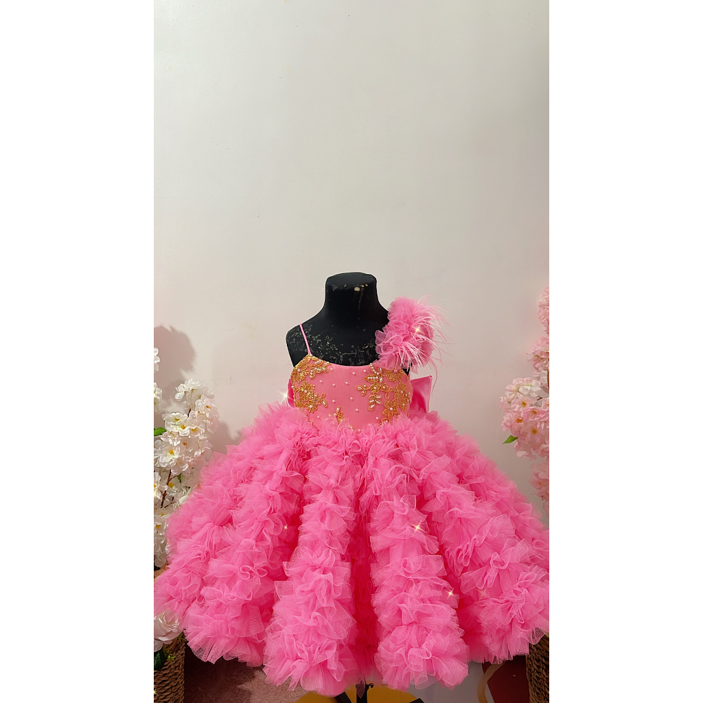 SOPHIA FULL RUFFLE GOWN | Shopee Philippines