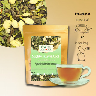 Jasmine Green Tea with Mint | Jasmine bud flower tea | MIGHTY JAZZY ...