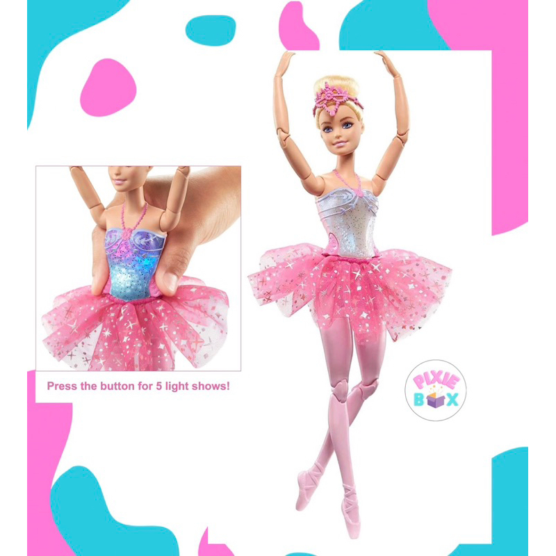 Barbie Dreamtopia Light Up Ballerina Poseable Doll Shopee Philippines