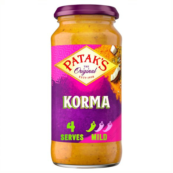 Pataks Mild Korma Sauce 450g: Transform your meals with the creamy ...