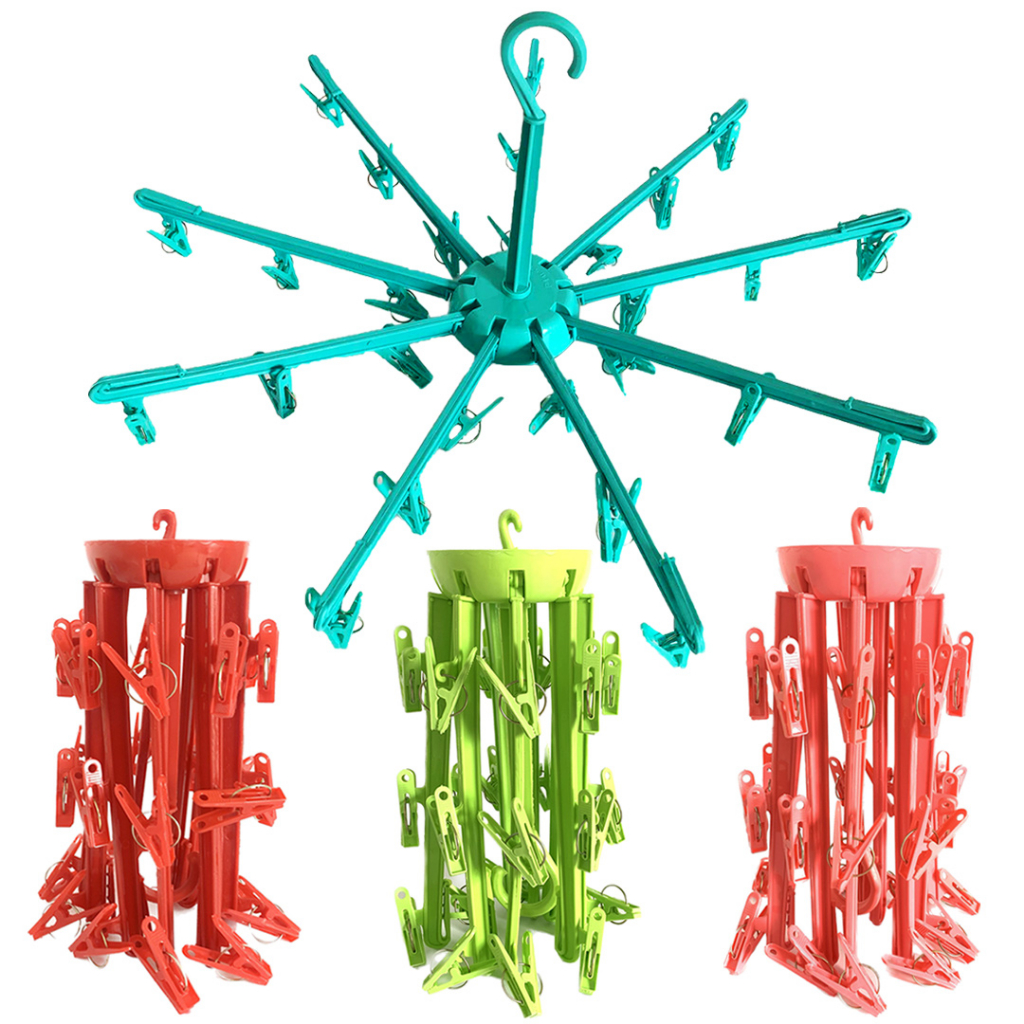 3Layer Umbrella Hanger With 27pcs Clips Octopus hanger with clip HEIM
