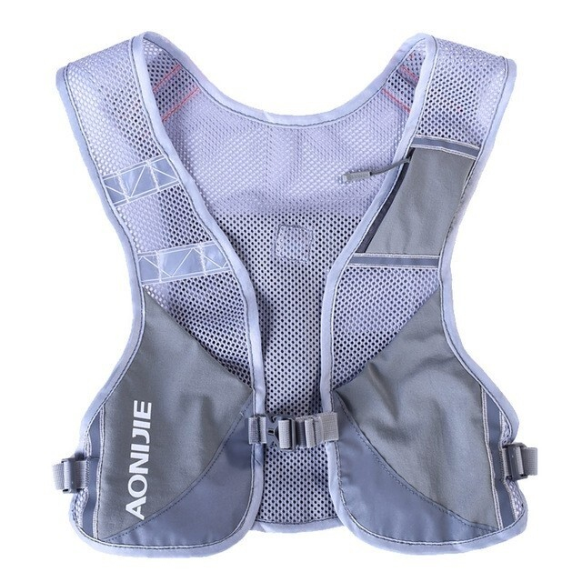 Aonijie Reflective Running Vest Hydration Backpack GRAY Shopee
