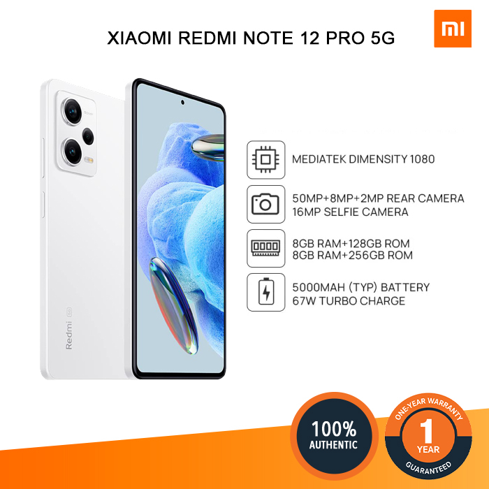 Xiaomi Note 12 Pro 5g , 8GB + 128GB Global Version | Shopee Philippines