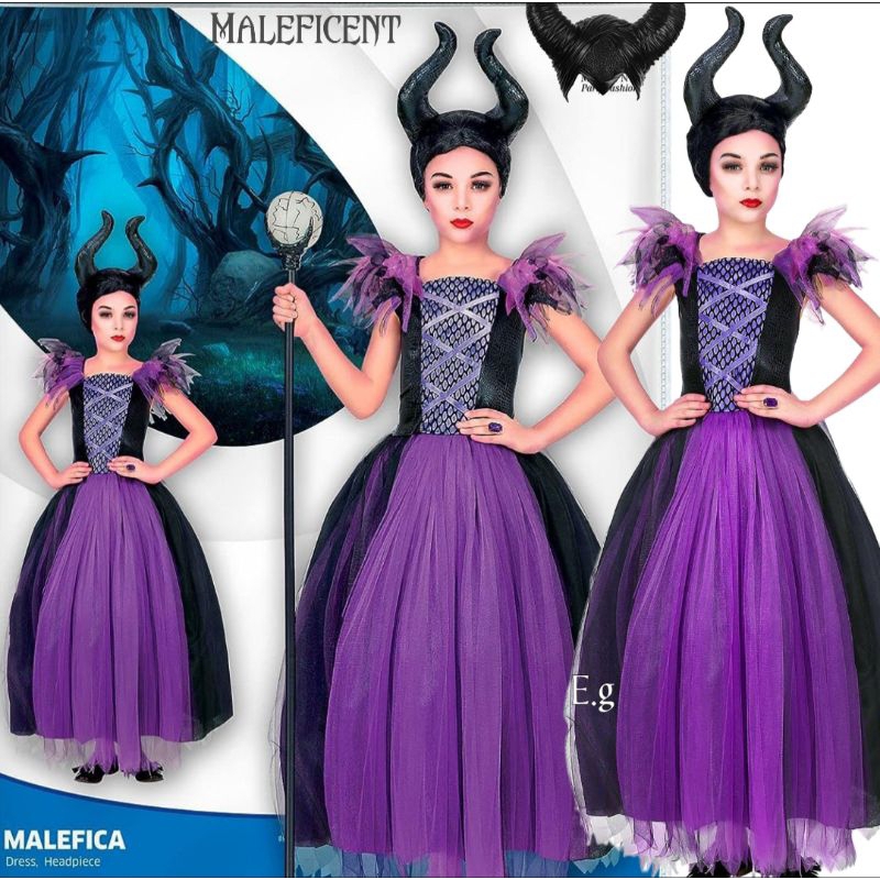 Halloween Maleficent costume for kids | Shopee Philippines