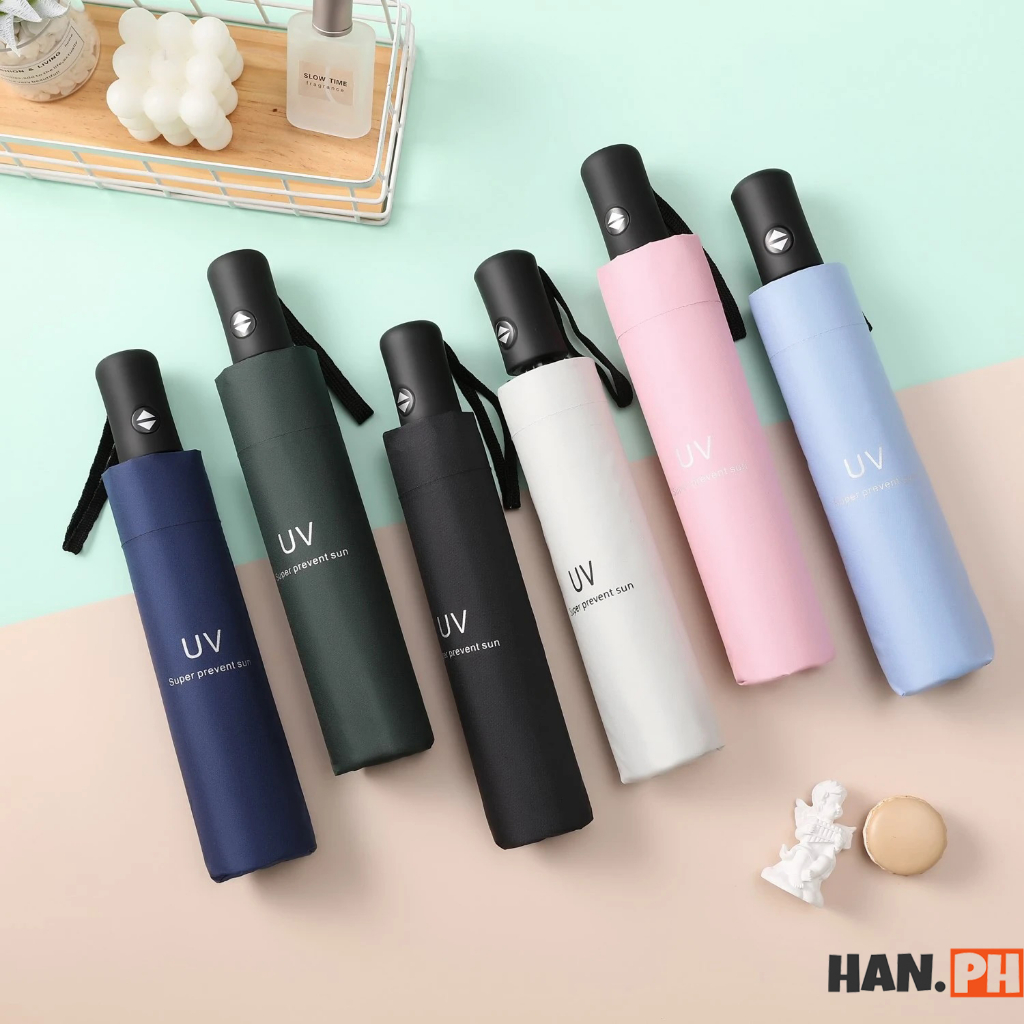 Automatic Anti-UV Sunscreen Umbrella Folded Sun Umbrella Rain Umbrella ...