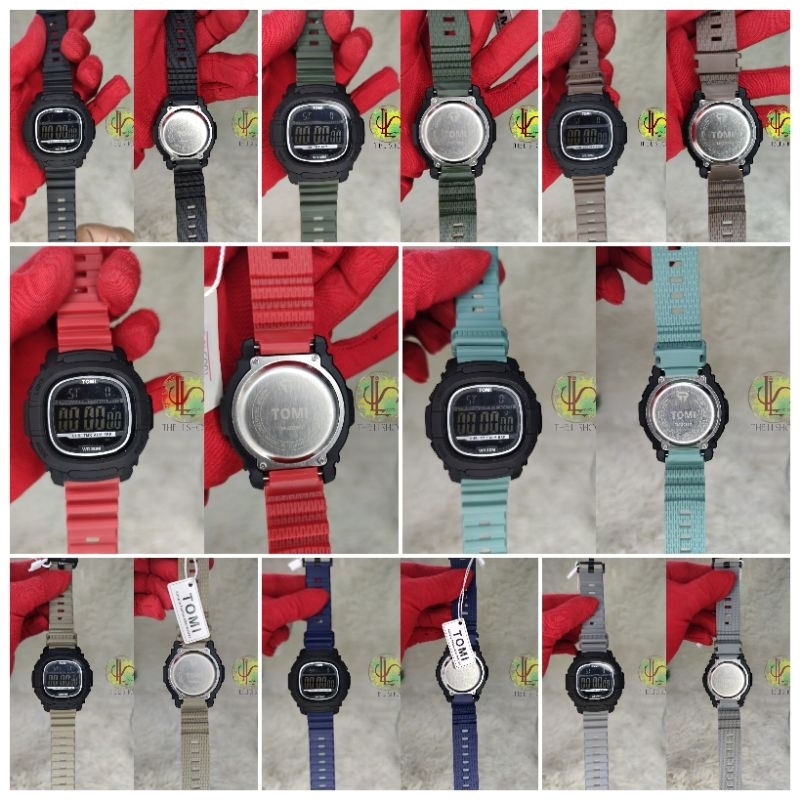 TOMI DIGITAL SQUARE WATCH FROM DUBAI TIMEX LOOKALIKE Shopee