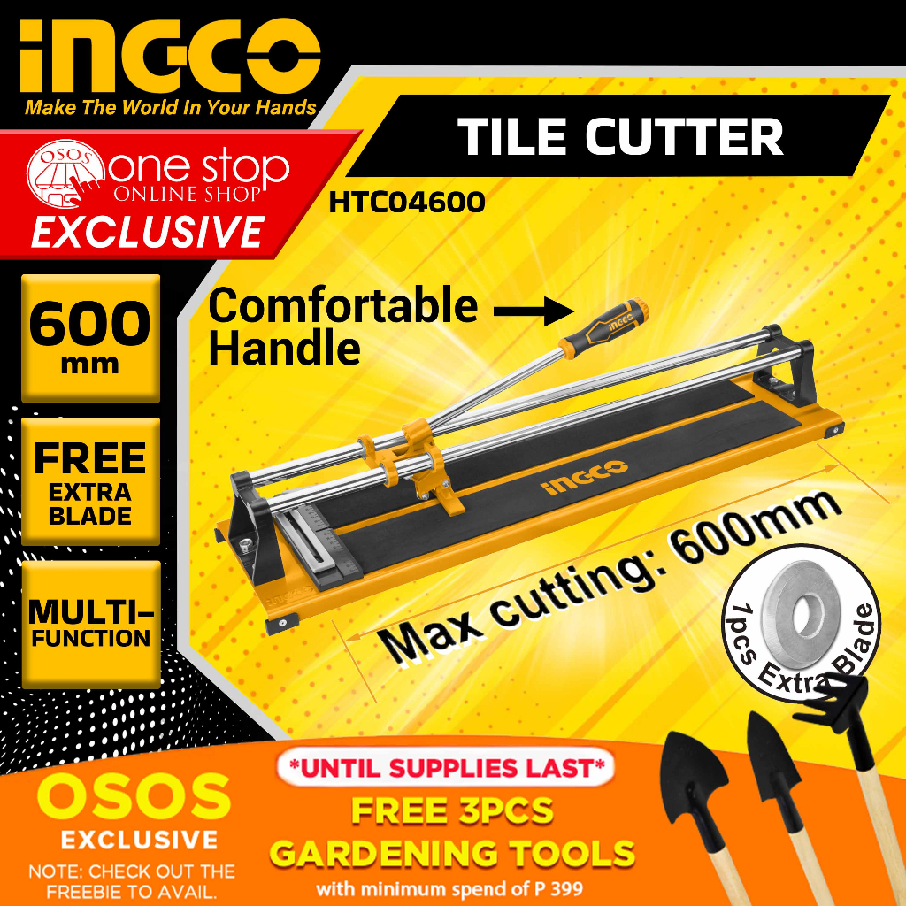 INGCO Original Manual Tile Cutter 600mm HTC04600 60x60 •OSOS• Shopee Philippines
