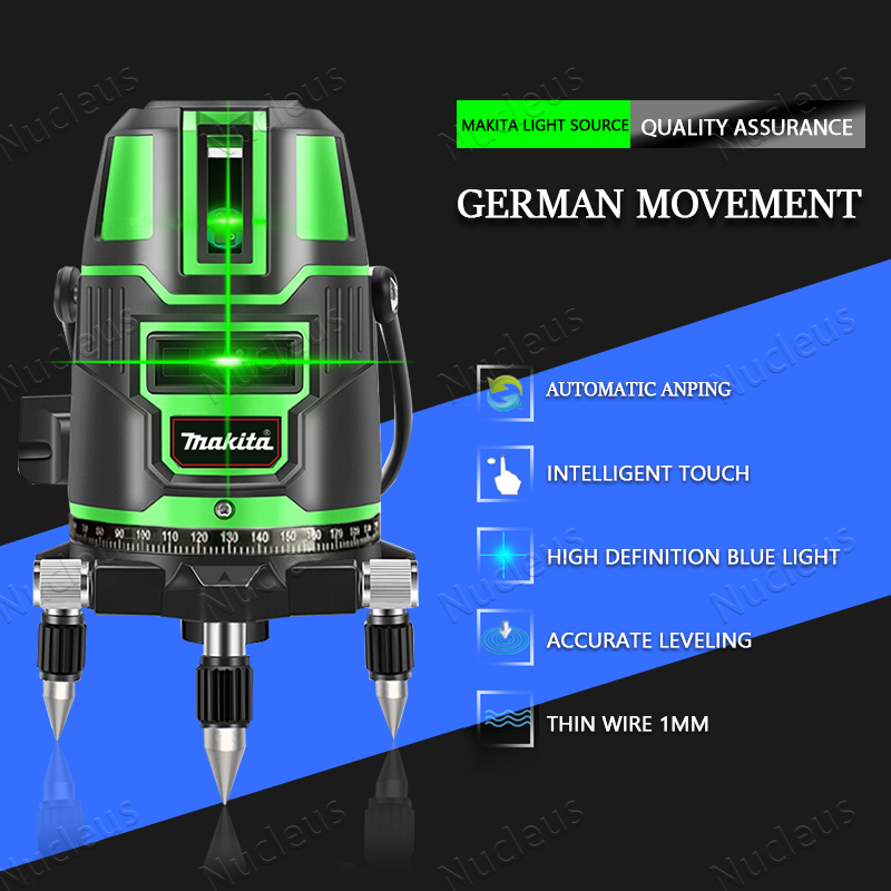 2/5 cross line laser level automatically leveling 360 degrees can ...