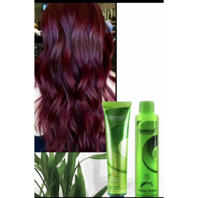 BURGUNDY BREMOD HAIR COLOR WITH OXI | Shopee Philippines