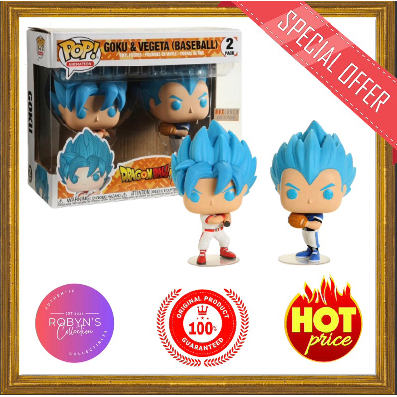 POP! Animation Dragon Ball Super Goku & Vegeta (Baseball) BoxLunch