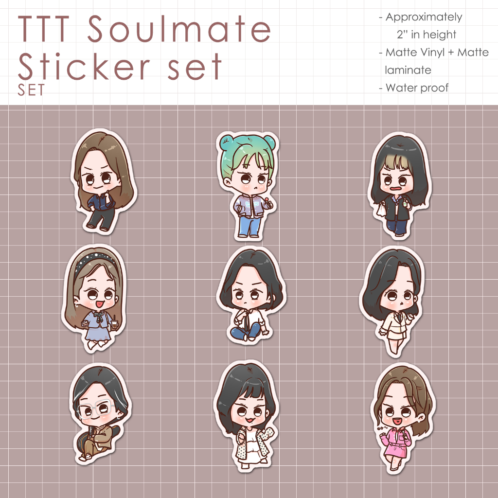 (SET) TTT Soulmate & Extras Stickers set | Shopee Philippines