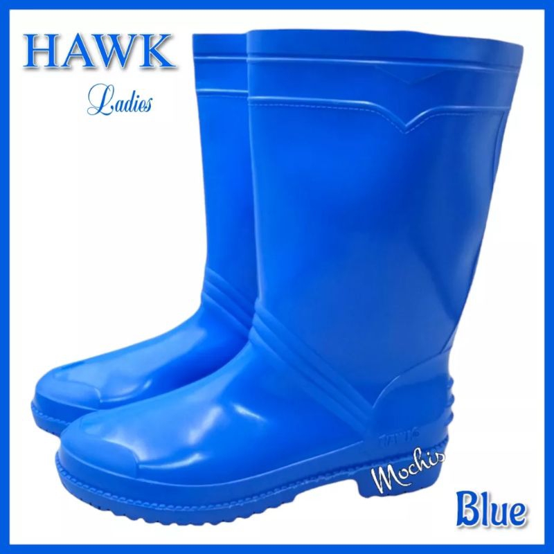 HAWK Ladies Mid cut High quality non slip color rubber rain boots ...