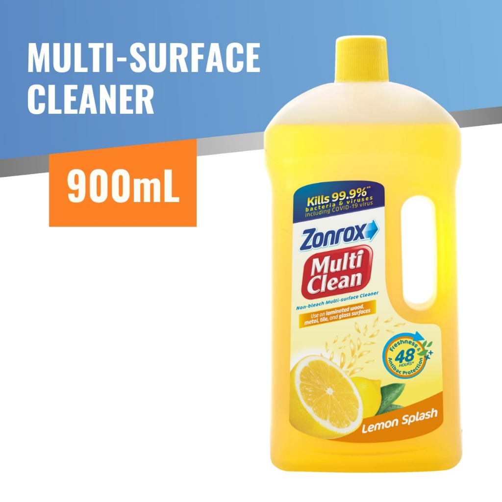 Zonrox Multi Surface Cleaner Lemon Splash 900Ml Shopee Philippines