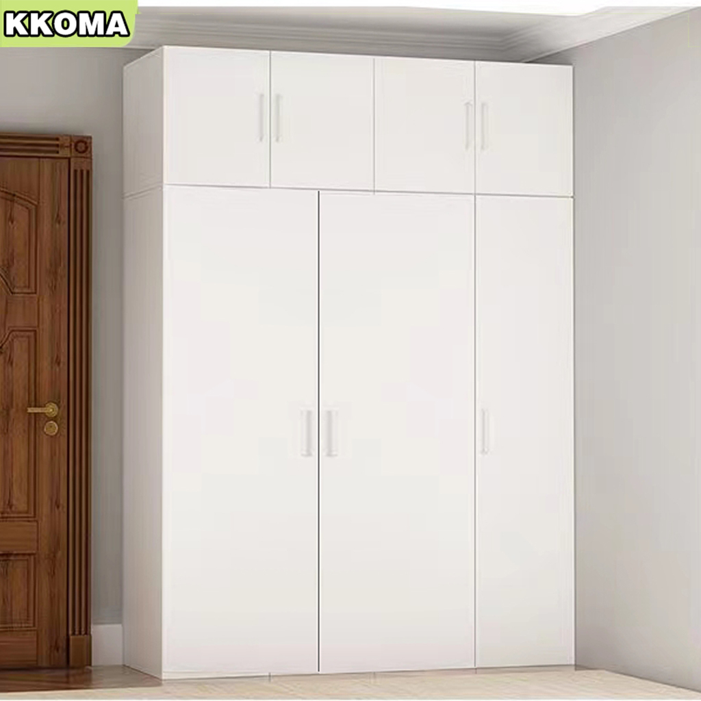 Wooden Wardrobe 2/3 Doors White Multi Functional Clothes