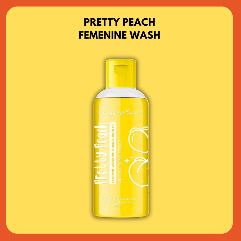 Pretty Peach Feminine Wash With Sunflower Oil and Cooling Effect by