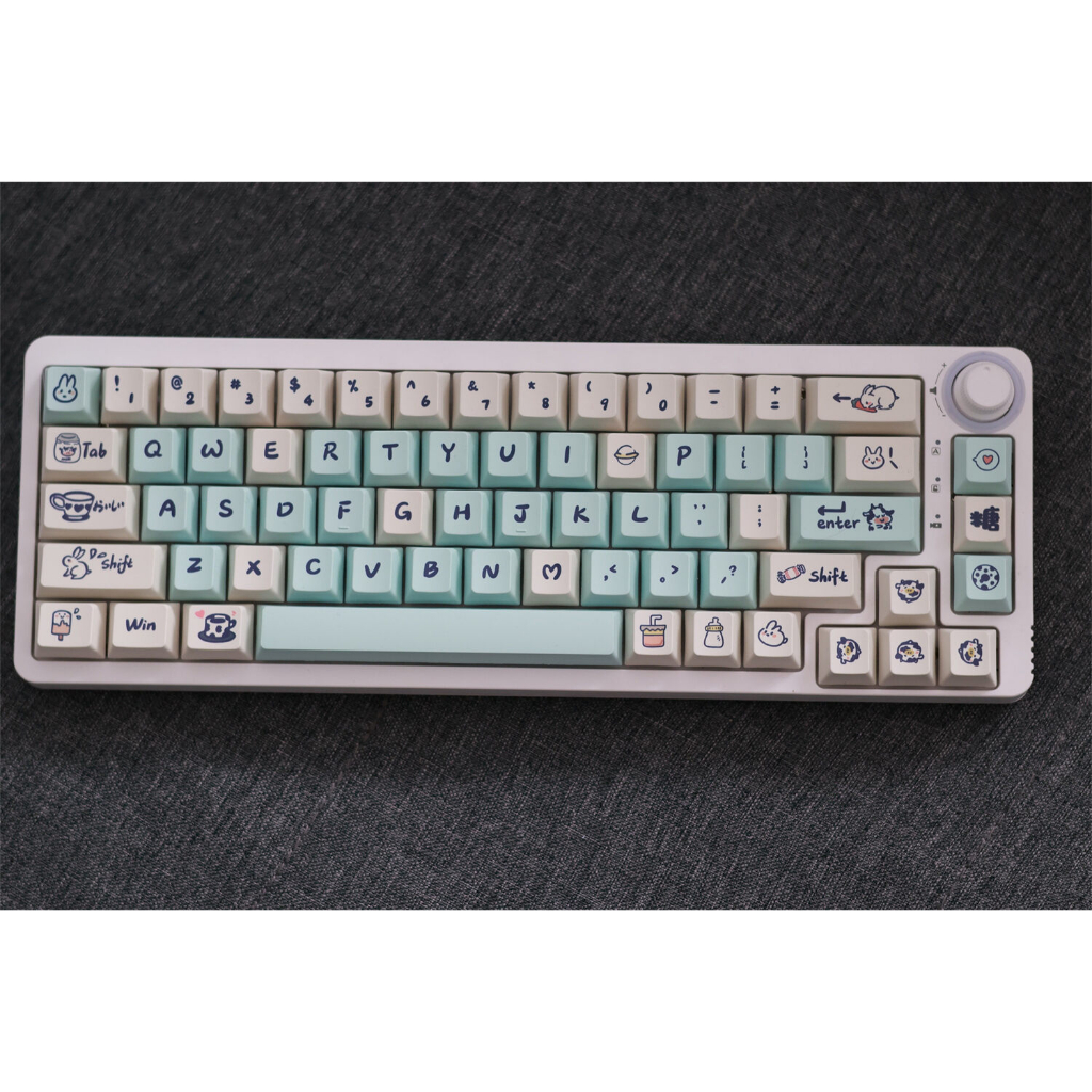 PBT Keycaps 142 Toetsen Leuke Keycap Dye-Sublimatie Zeezout Kat Keycaps Mao Profiel Aangepaste Keycap voor Cherry Gateron MX Swithes Mechanische Toetsenborden