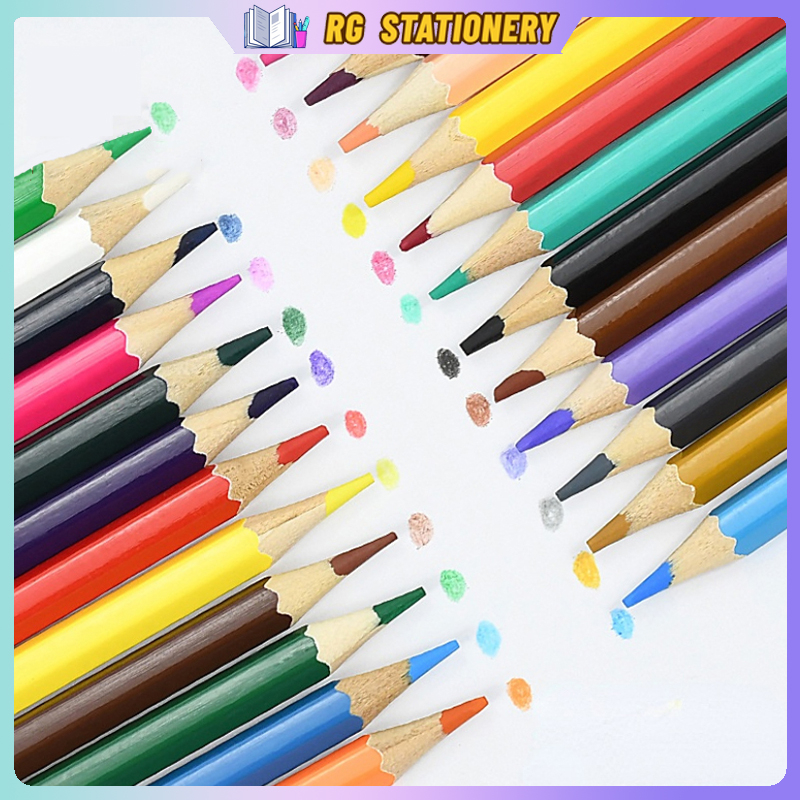 Art Supplies permium Color Pencil Long 12/18/24PCS W21 | Shopee Philippines