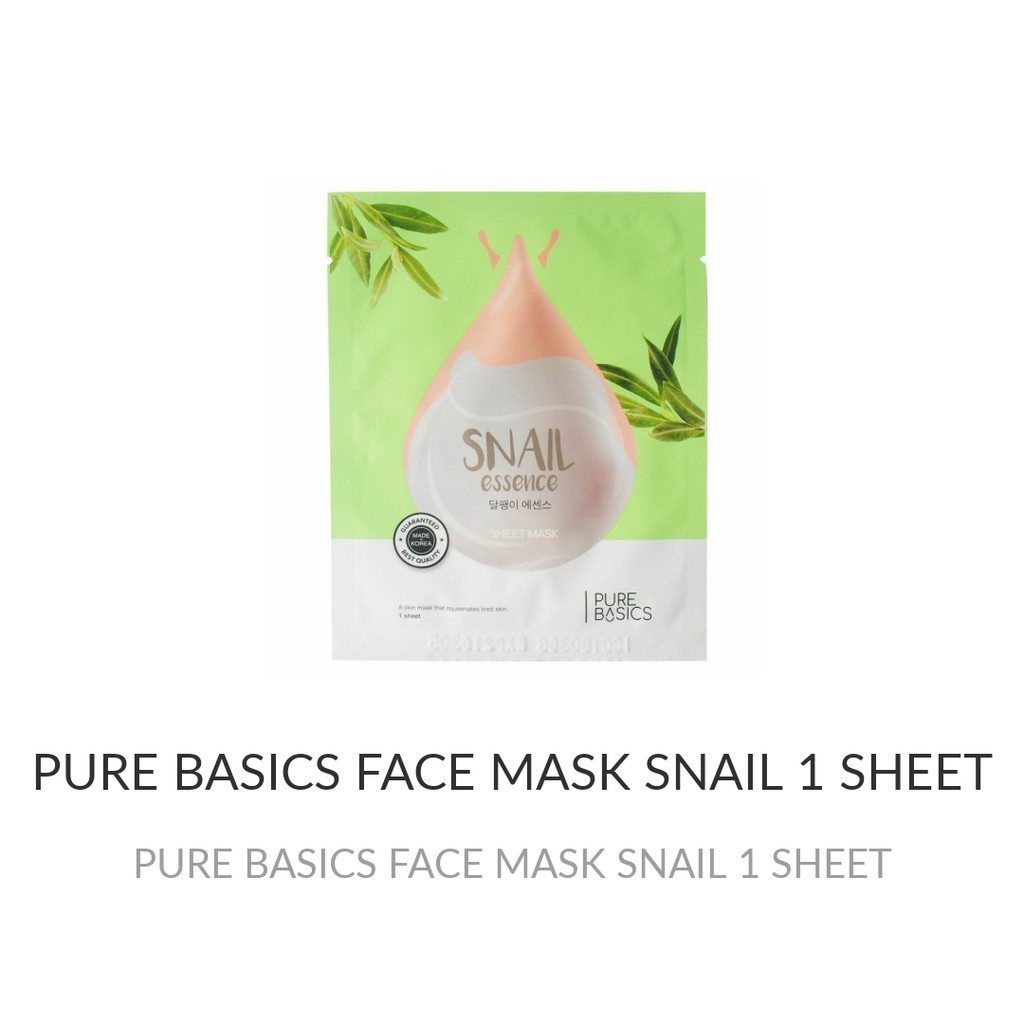 PURE BASIC SHEET MASK | Shopee Philippines