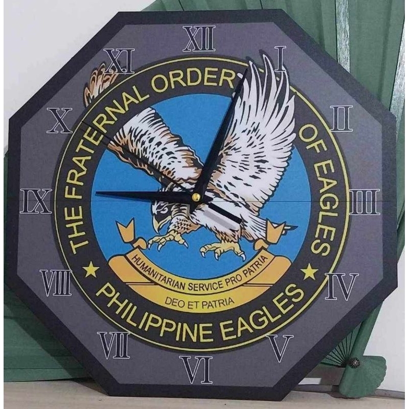 Eagles Clock / The Fraternal Order of Eagles Wall Clock with free ...