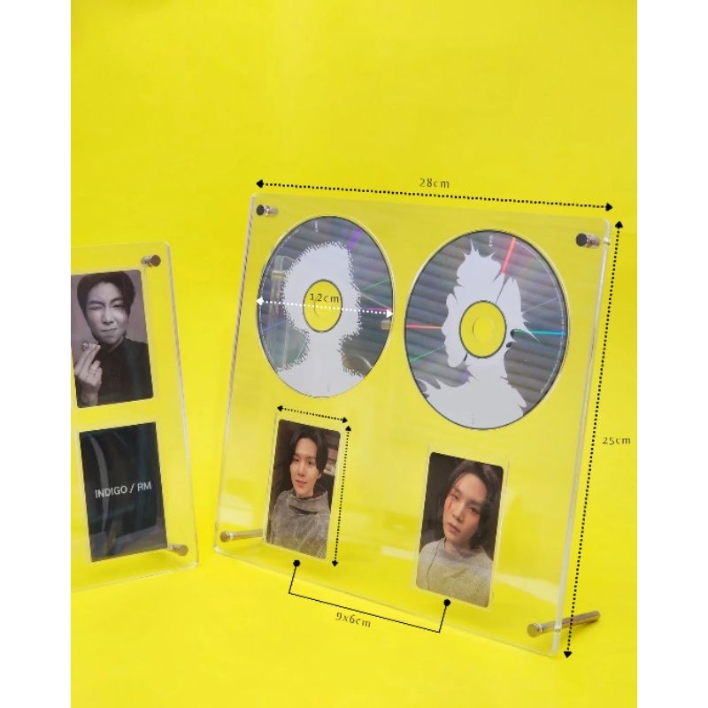 Acrylic frame for CD and Photocards Collector's Showcase Acrylic frame Kpop CD / DVD frame