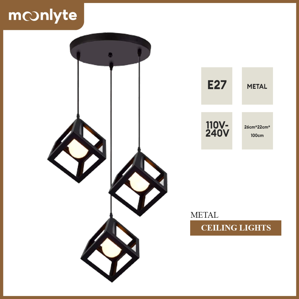 MOONLYTE Modern Ceiling Lamp | Wrought Iron Pendant Light Creative ...