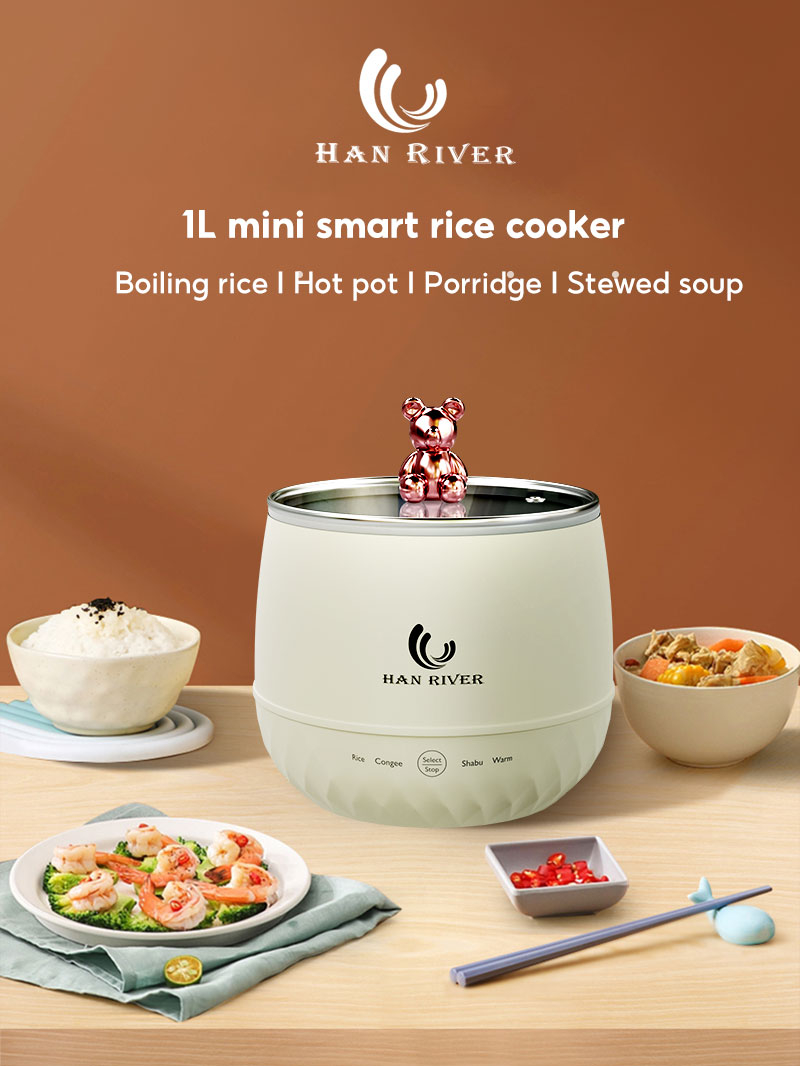HAN RIVER Electric Rice Cooker 1L 24People Multifunction NonStick